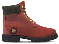 Timberland Mens 6" Lace Up Waterproof Nubuck Boots - Dark Red