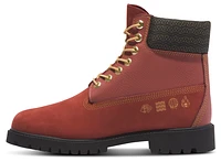 Timberland Mens 6" Lace Up Waterproof Nubuck Boots - Dark Red