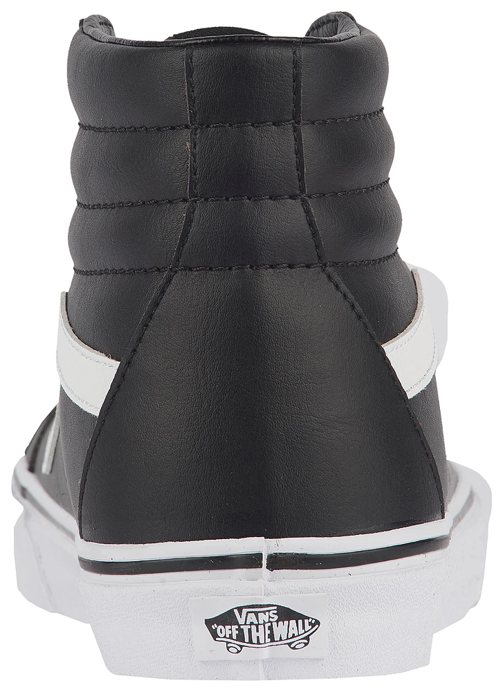 Vans Mens Sk8-HI Tumble Leather - Shoes Black/White