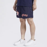 Pro Standard Mens Houston Astros Dbl Logo Woven Short - Navy/Navy