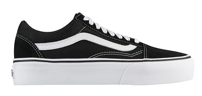 Vans Womens Vans Old Skool Platform - Womens Skate Shoes Black/White Size 06.0