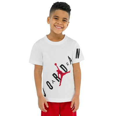 Jordan Boys Jordan Stretch Out T-Shirt - Boys' Preschool Black/White Size 6