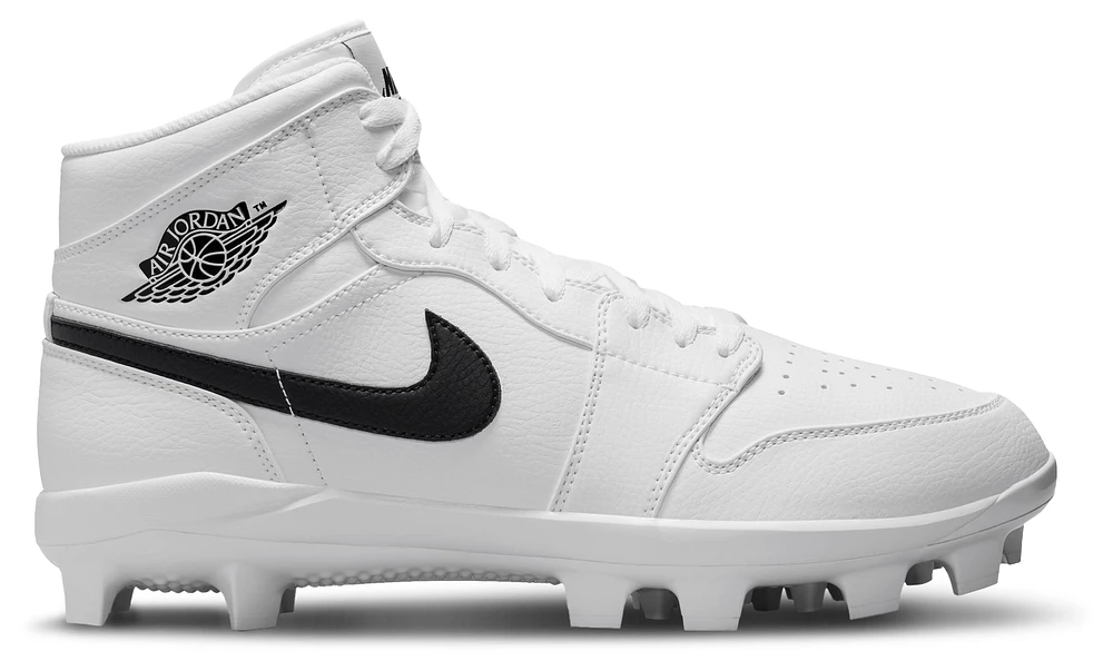 Jordan Mens Jordan Retro 1 MCS - Mens Baseball Shoes White/Black Size 08.5