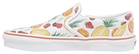 Vans Girls Slip On Fruit - Girls' Grade School Skate Shoes White/Multi