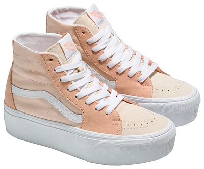 Vans Girls Sk8-Hi Tapered Stackform - Girls' Grade School Skate Shoes Peach