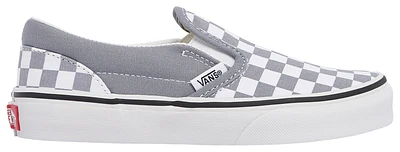 Vans Boys Vans Classic Slip On - Boys' Preschool Shoes White/Gray Size 13.0
