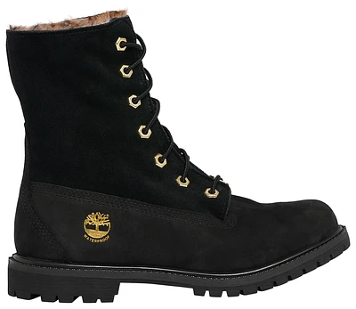 Timberland Womens Teddy Fleece 6" Boots - Black/Leopard
