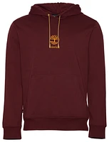 Timberland Mens Logo Hoodie - Maroon/Gold