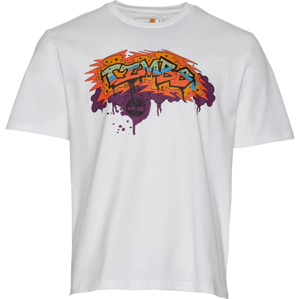 Timberland Mens Graffiti T-Shirt - Multi/White