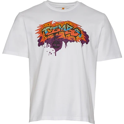 Timberland Mens Timberland Graffiti T-Shirt - Mens Multi/White Size S