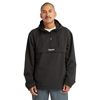 Timberland Mens DWR Windbreaker Half-Zip Jacket - Black