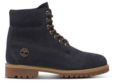 Timberland Mens 6" Lace Up Waterproof Suede Boots - Dark Blue
