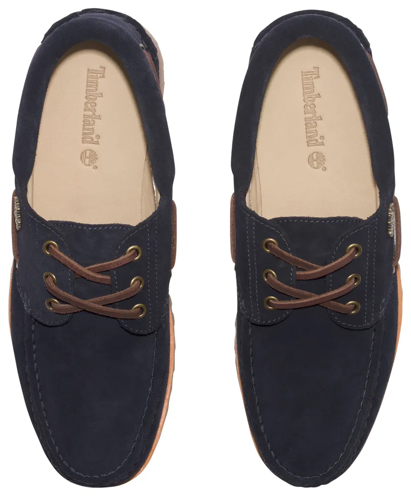 Timberland Mens Authentic Suede Boat Shoes - Dark Blue