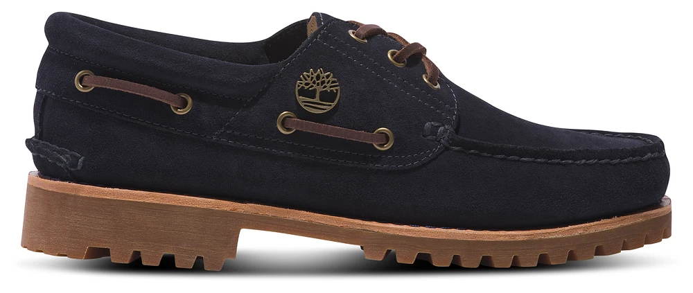 Timberland Mens Authentic Suede Boat Shoes - Dark Blue
