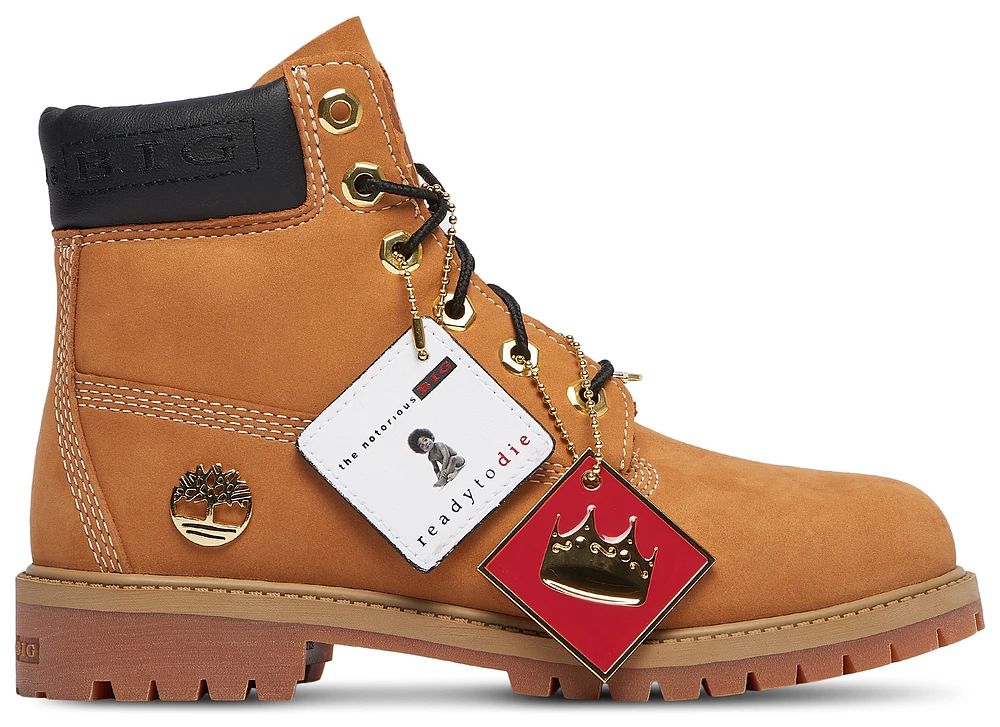 Timberland Boys 6 Inch Biggie - Boys' Grade School Shoes Wheat/Gold