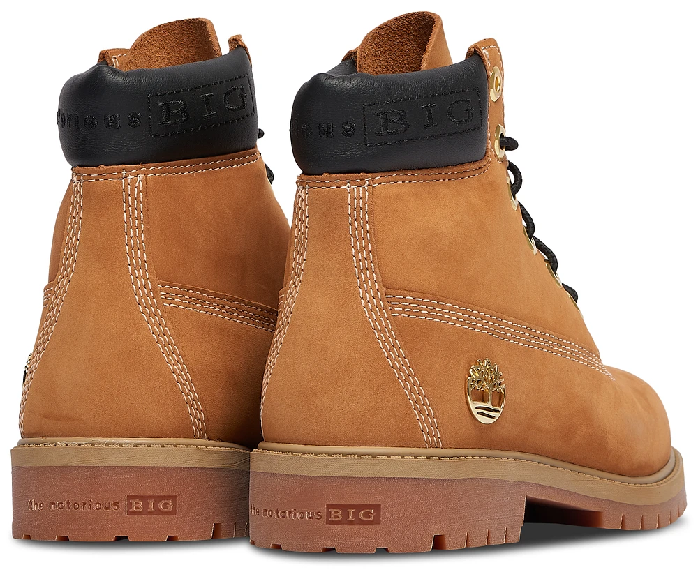 Timberland Boys 6 Inch Biggie - Boys' Grade School Shoes Wheat/Gold