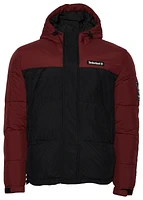 Timberland Mens Timberland Archive Puffer Jacket - Mens Maroon/Black Size S