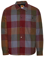 Timberland Mens Lined Flannel Jacket - Cordovan/Red/Multi