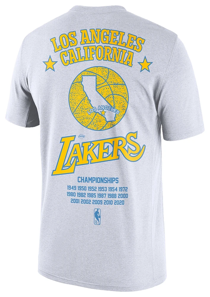 Nike Mens Nike Lakers CE Courtside Moments Story T-Shirt