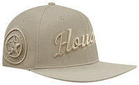 Pro Standard Mens Pro Standard Astros Neutrals SMU Snapback Cap - Mens Taupe/Taupe Size One Size
