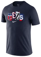 Nike Mens Nike Nets City Edition Essential Collage T-Shirt