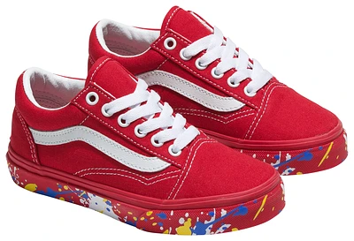 Vans Boys Vans Old Skool - Boys' Preschool Shoes Red/White Size 03.0