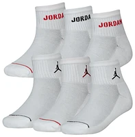 Jordan Boys Jordan Legend Ankle 6-Pack Socks - Boys' Grade School White/White Size M