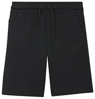 Nike Boys NSW Tech Fleece Shorts - Boys' Grade School Black/Black