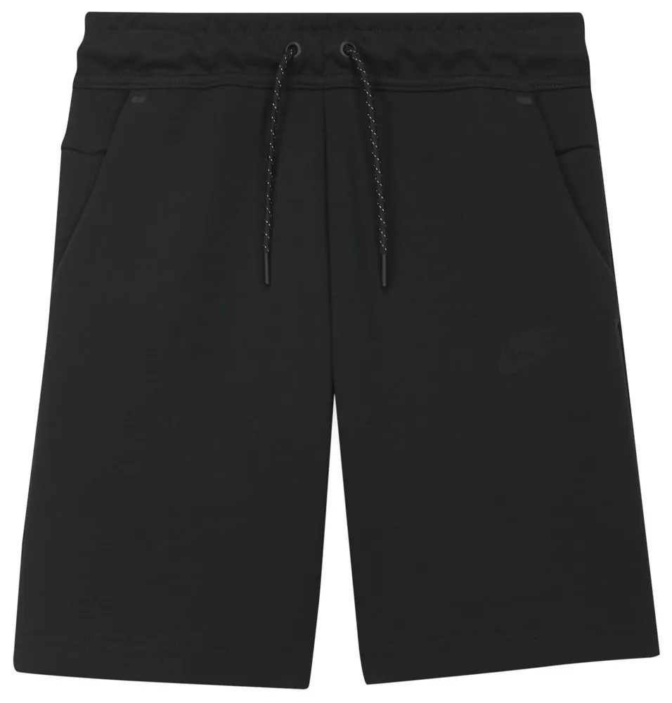 Nike Boys NSW Tech Fleece Shorts - Boys' Grade School Black/Black