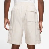 Nike Mens Club Cargo Shorts - White/Brown/White