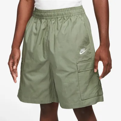 Nike Mens Nike Club Cargo Shorts - Mens Green/White/White Size S