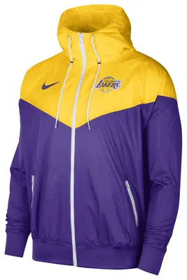Nike Lakers Lightweight Courtside Windrunner Jacket - Men's