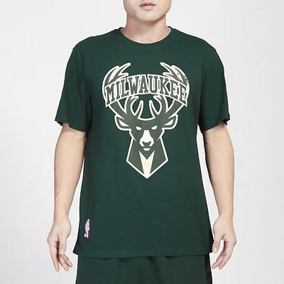 Pro Standard Mens Bucks Crackle SJ T-Shirt - Green