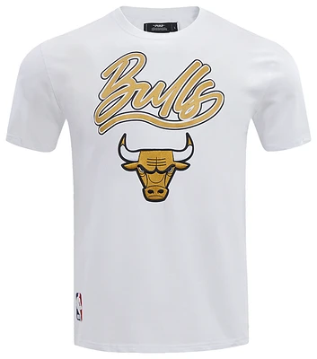 Pro Standard Mens Pro Standard Bulls Short Sleeve T-Shirt - Mens Yellow/White Size L