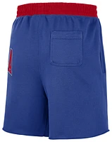 Nike Mens 76ers Courtside 75 Fleece Shorts - Blue/Red