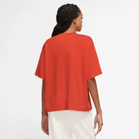 Nike Womens Swoosh Fly Boxy T-Shirt - Picante Red