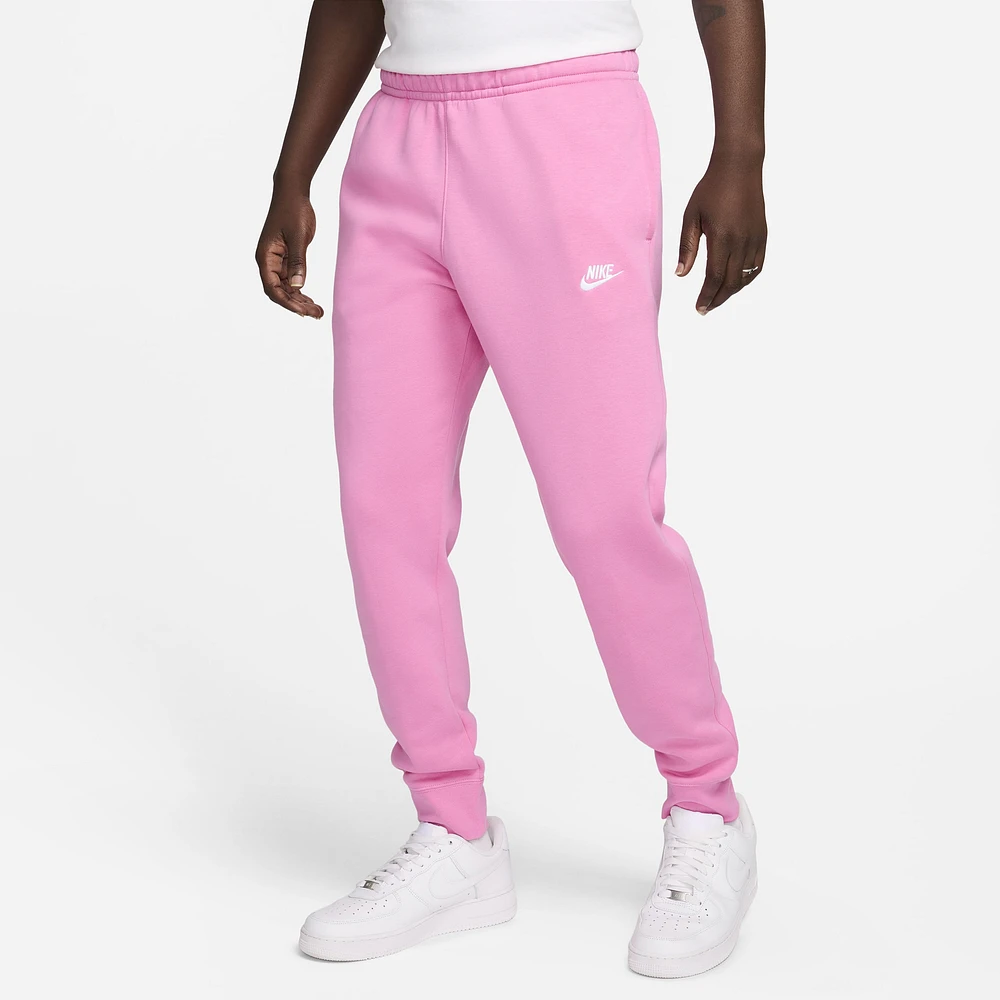 Nike Mens Club Joggers - Playful Pink/Playful Pink/White