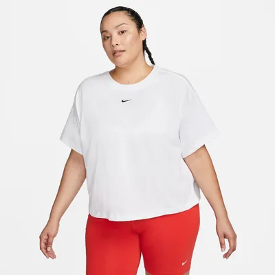 Nike Womens Nike NSW Plus Size Tee Essential Boxy - Womens White/Black