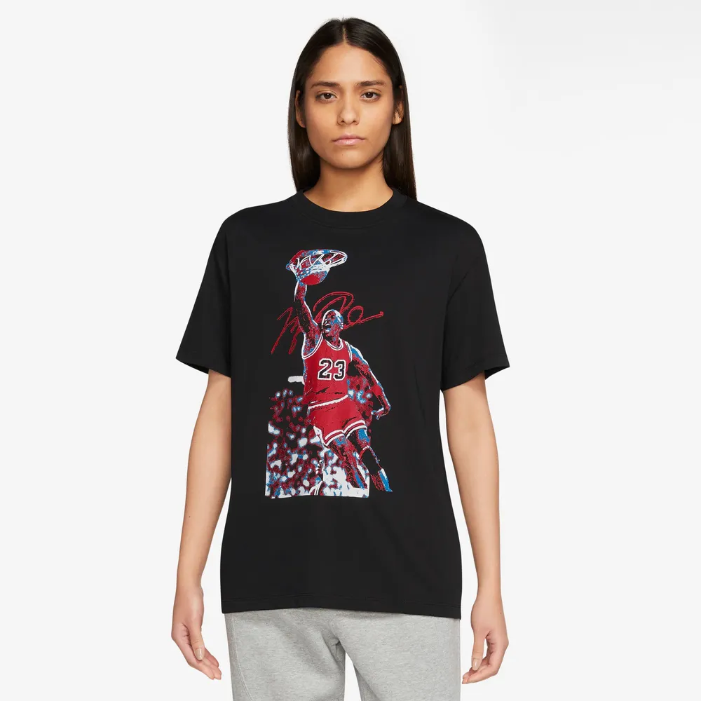 Jordan Womens J SPT GFX T-Shirt - White/Black