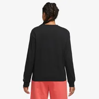 Nike Womens Long Sleeve GFX T-Shirt - Black/White