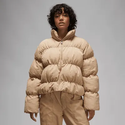 Jordan Womens Jordan Puffer - Womens Desert/Desert Size L