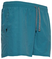 Nike Mens Solid Icon 5" Volley Shorts - Teal/White