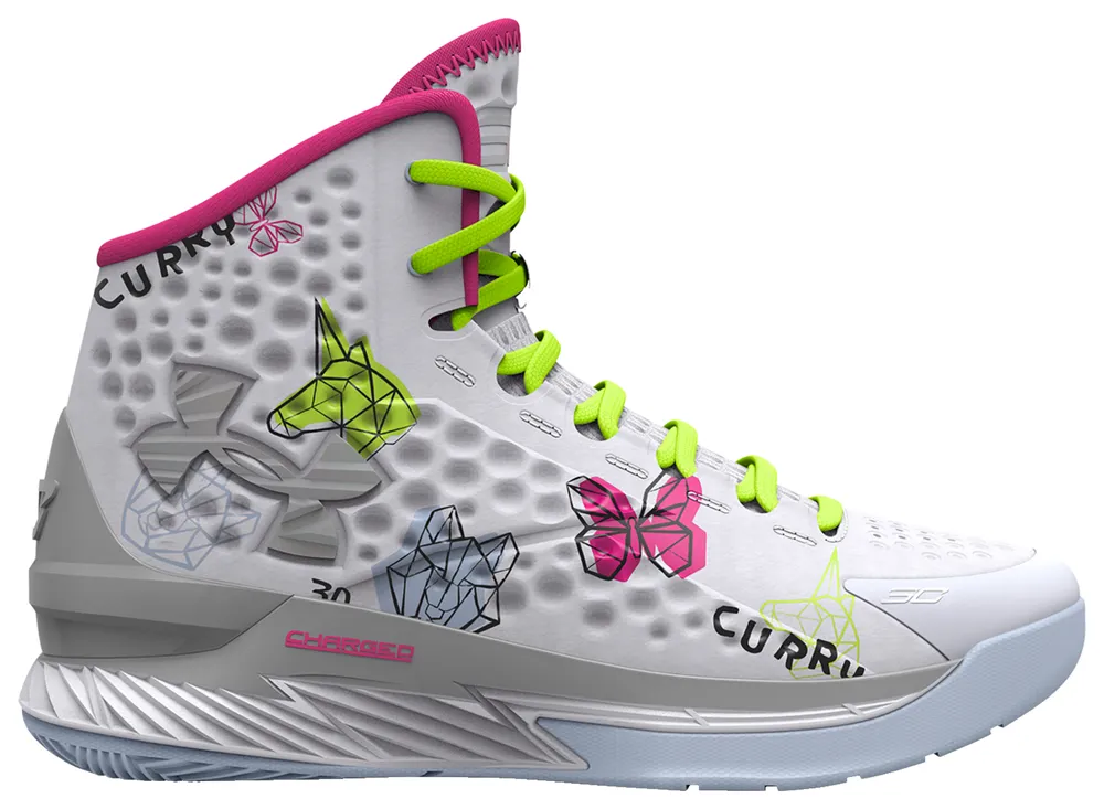 under armour curry 1 white kids