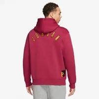 Jordan Mens FLT MVP Fleece Pullover - Cardinal Red/Sail