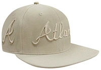 Pro Standard Mens Pro Standard Braves Neutrals SMU Snapback Cap - Mens Taupe/Taupe Size One Size