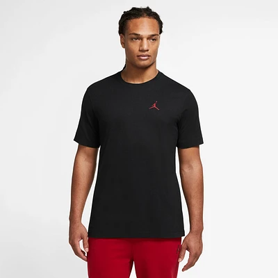 Jordan Mens Jordan Brand GFX Short Sleeve Crew 3 - Mens Black/Lt Iron Ore/Red Size S