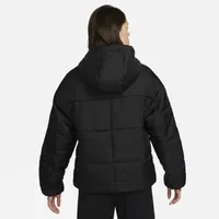 Nike Womens Nike NSW Tech Fleece Thermal Classic Puffer - Womens Black/White Size L