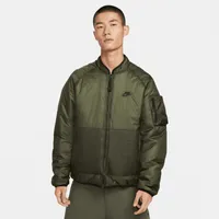 Nike Mens Tech Insulated Woven Jacket - Olive/Black