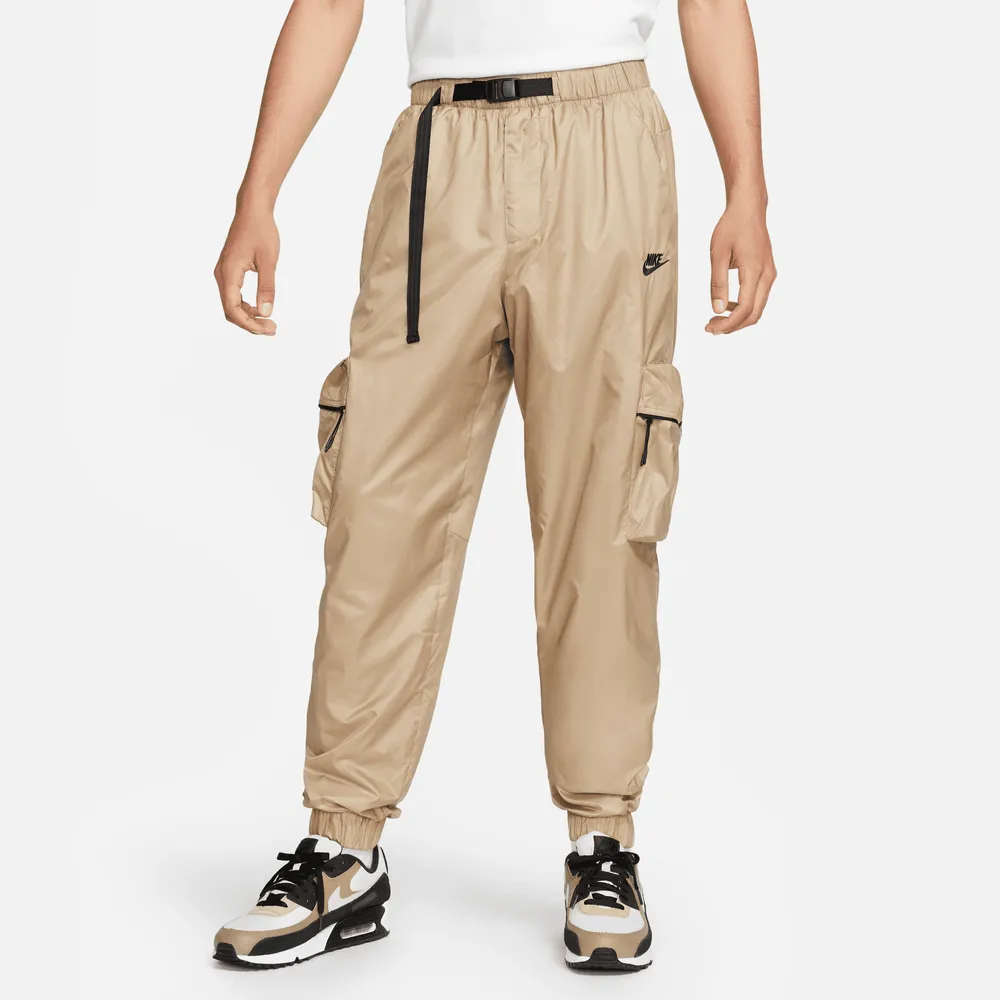 Nike Mens Tech Woven Lined Pants - Khaki/Black