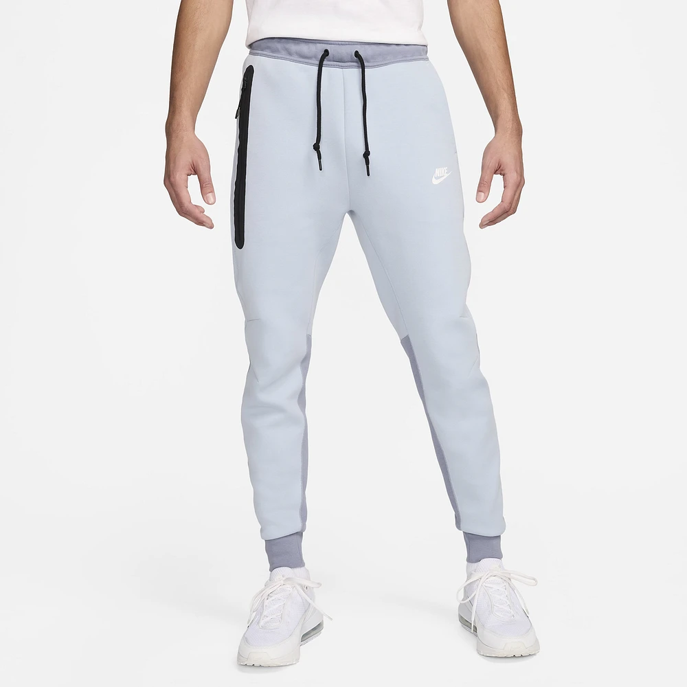 Nike Mens Nike Tech Fleece Joggers - Mens Blue/White Size L